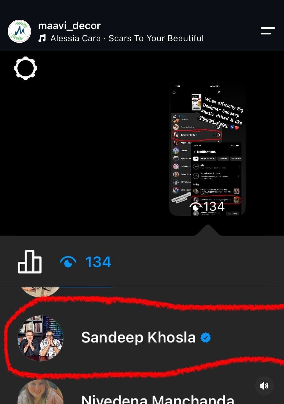 Sandeep Khosla verified visit to Maavi Decor story